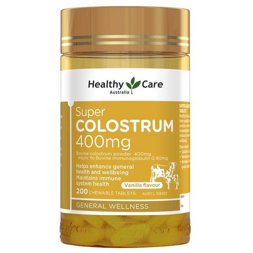 헬시케어 슈퍼 콜로스트럼 초유 400mg 츄어블 Healhty Care Super Colostrum