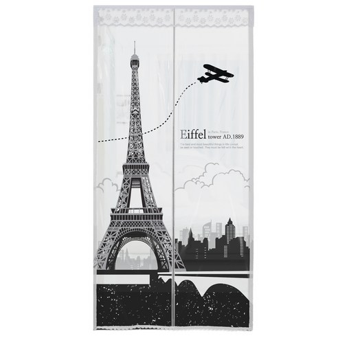 다샵 일체자석형 EVA 방풍 바람막이 반투명, 에펠탑