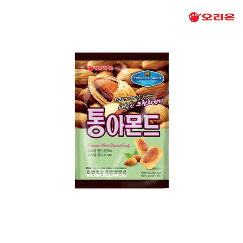오리온 통아몬드 캔디, 90g, 6개