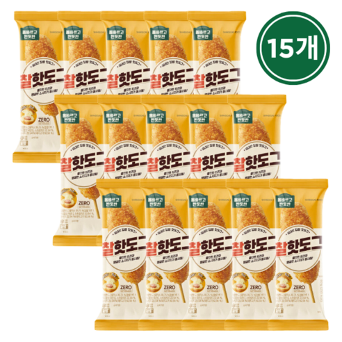 [올반]신세계푸드 올반 찰핫도그 80gx15봉, 80g, 15개