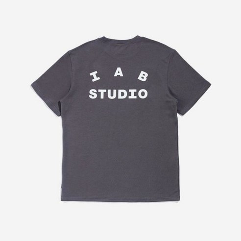 IAB Studio 아이앱 스튜디오 At Home T-Shirt Charcoal 앳 홈 티셔츠 차콜 -