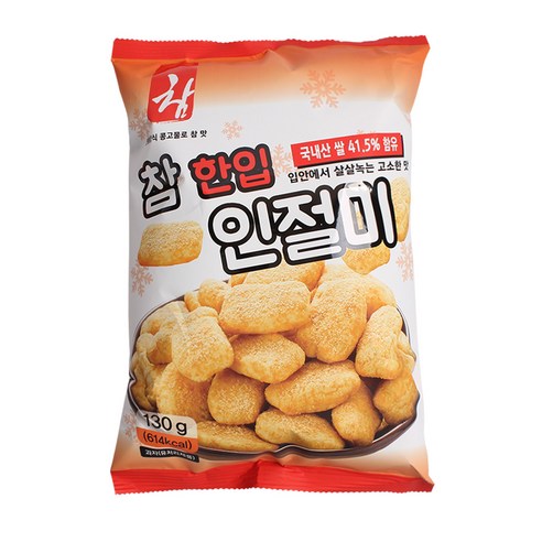 싱싱 참 한입 인절미 콩고물 쌀 과자 115g, 7개