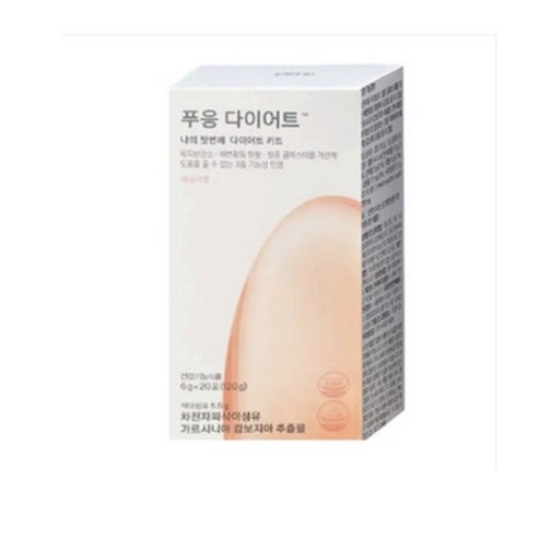 닥터블릿 푸응 다이어트 복숭아맛 6g x 20포 120g, 3개