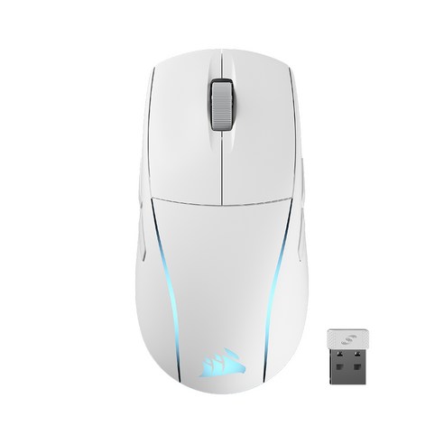 커세어 M75 RGB 초경량 무선 게이밍 마우스, 화이트