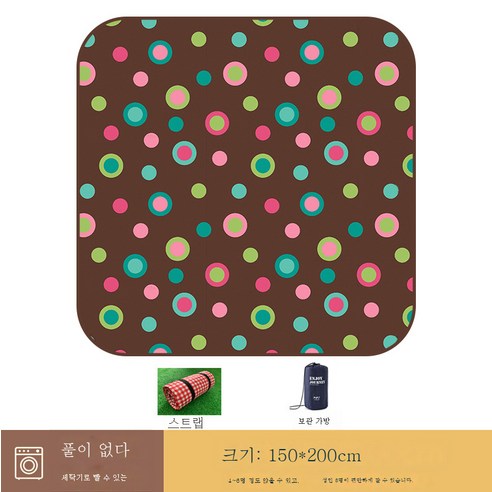 DFMWI.피크닉 매트.Picnic mat.--피크닉 매트 야외 취사 방습 매트 두툼한 방수 매트 텐트 매트 비치 매트 피크닉 천, 도넛150*200(초음파)