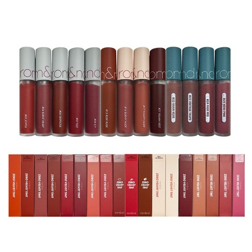 입술 위에 내려앉는 부드러운 벨벳, 롬앤 제로 벨벳 틴트 롬앤틴트