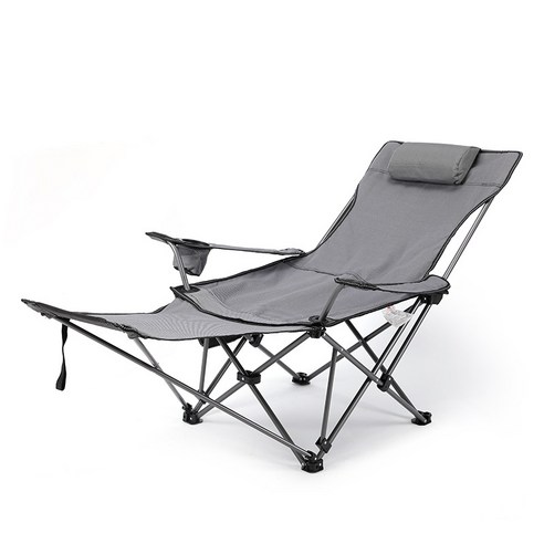 야외 캠핑 접는 의자 휴대용 안락 의자 사무실 점심 휴식 의자 게으른 등받이 안락 의자 레저 소파, 풀 클로스 그레이