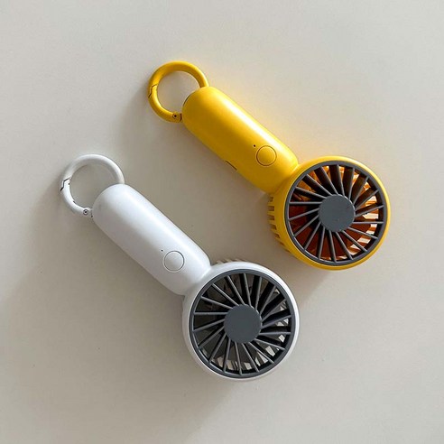 제이프랜 탁상용 미니 선풍기 충전식 무선, 화이트