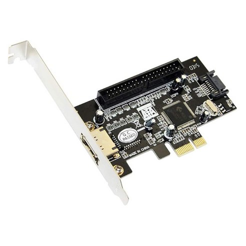 Xzante PCI-E SATA 확장 카드 PCI-E-ESATA+SATAx1+IDE 카드는 광학 드라이브 하드 디스크 부트 레이드 어레이 카드를 지원합니다., 검은 색