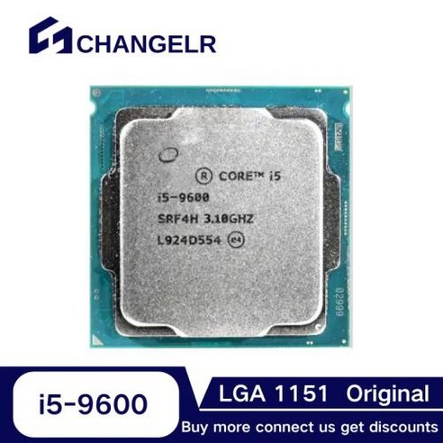 프로세서 코어 i59600 SRF4H 6 코어 6 스레드 LGA1151 CPU 14nm 45GHz 9Mb L3 데스크탑 i5 9600 LGA1151