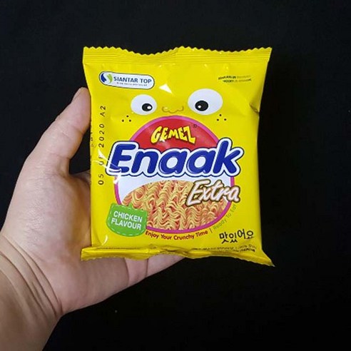 enaak 게메즈 에낙 라면모양 치킨향 과자 30g, 30g, 2개
