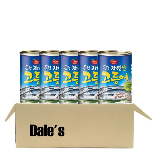 데일즈기획 동원 고등어 캔 통조림, 300g, 5개