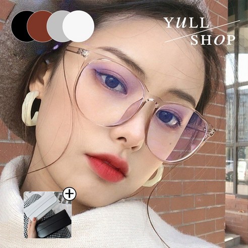 yullshop 블루라이트 차단 안경 자외선 뿔테