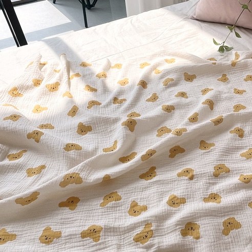 CP016 탐나요 면20수 이중거즈 요루 원단, 노랑이90cm, 1개