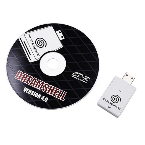SEGA Dreamcast와 호환되는 DC SD TF 카드 어댑터 리더 V2, 15x15x3cm, 하얀, 플라스틱