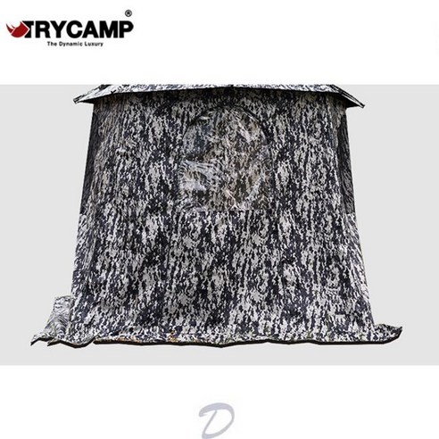 [TRYCAMP] 트라이캠프 52인치 솔 무늬 패턴 블랙 암막 코팅 낚시 파라솔, 파라솔 + 파라솔월 세트