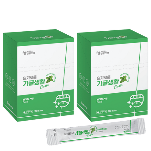 휴플렉스 슬기로운 가글생활 베이직, 60개, 11ml