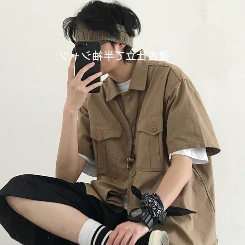 KORELAN 복고 작업복 셔츠