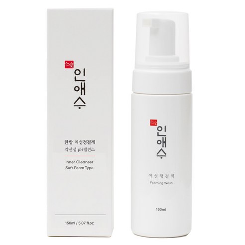 인애수 한방 약산성 폼 여성청결제, 150ml, 2개
