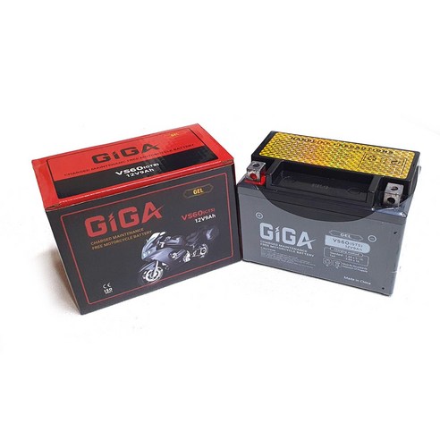 대림 씨티에이스110 배터리 GTX9A-BS 12V9A/GIGA 밀폐형젤밧데리, 1개