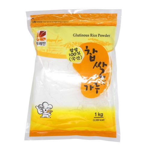 뚜레반 찹쌀가루 1Kg 100%국산, 1개 
가루/조미료/오일