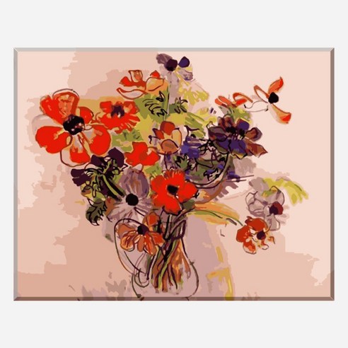 모모픽스페인팅 DIY명화그리기 60x75cm 정물, WK12 라울뒤피 아네모네