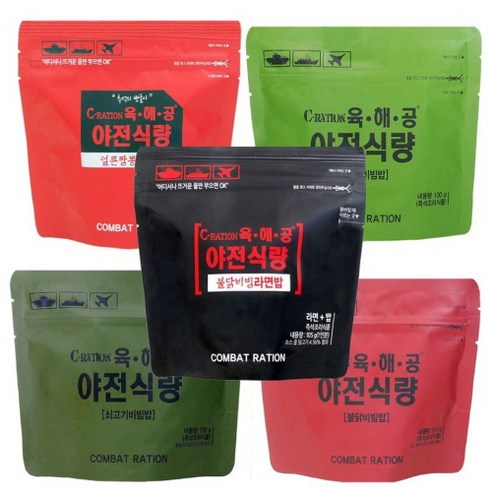 전투식량 야전식량 즉석비빔밥/라면밥 캠핑 낚시, 100g, 1개, 쇠고기비빔밤