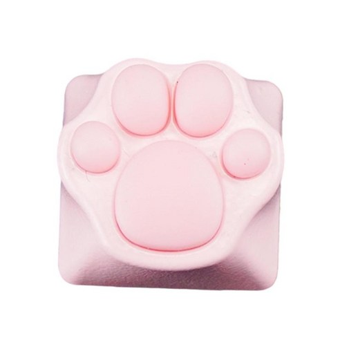 금속 고양이 발 키캡 개별 키 고양이 발톱 키캡 기계 키셋 게임 플레이어 창조적 인 사랑스러운 패턴 게임, 핑크 핑크, 18mm, 알루미늄 합금