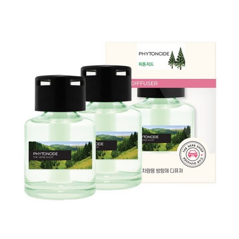 더허브샵 차량용 방향제 디퓨저 70ml, 피톤치드, 2세트
