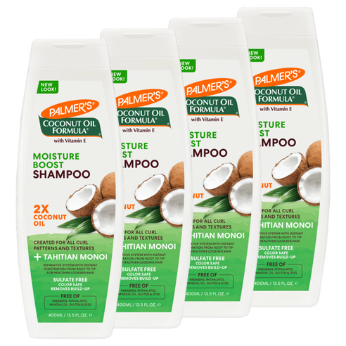 팔머즈 코코넛 오일 포뮬러 컨디셔닝 샴푸, 400ml, 4개