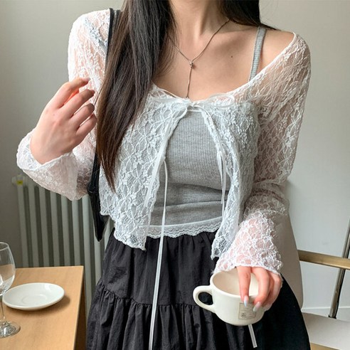 [Yourhazel] 라이카 레이스 볼레로 가디건_M3275 레이스가디건