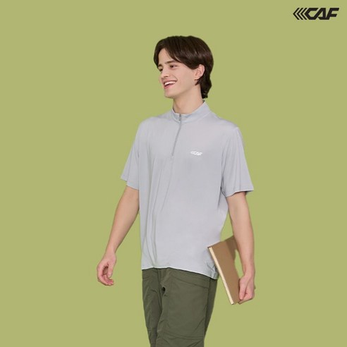 르까프 남성 드라이 집업 티셔츠 5종, LECAF 제품으로 한국어로 작성. 
티셔츠