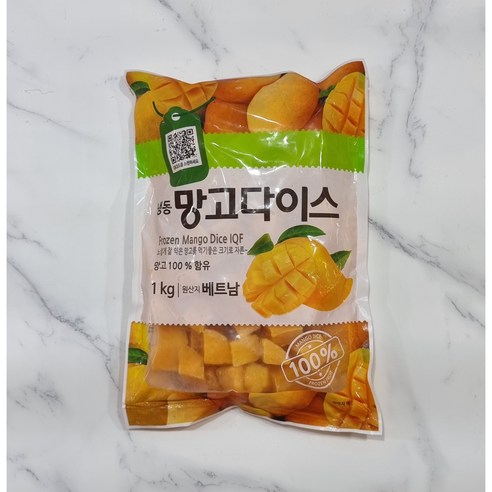 냉동 망고 다이스 1kg, 5개