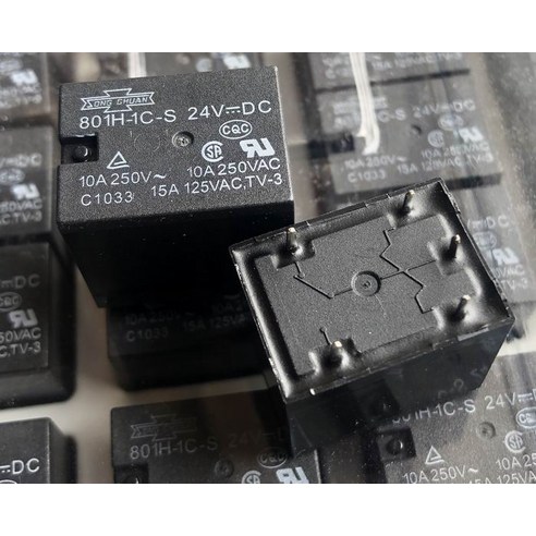 릴레이 5 핀 801H-1C-S 5VDC 801H-1C-S 24VDC 801H-1C-C 24VDC (4123C-5V/24V ...