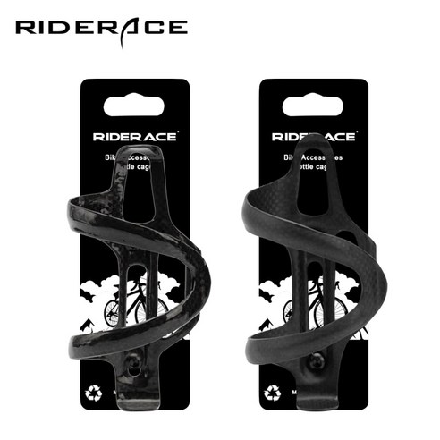 RIDERACE 사이드 카본 물통 케이지 물병 거치대 볼트 포함 RL9164, 무광 블랙, 1개 룩카본물통케이지