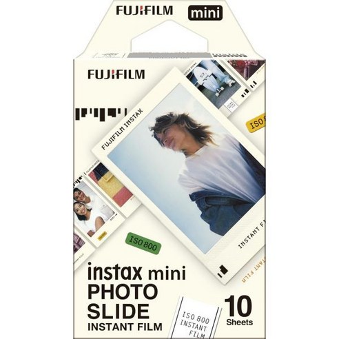 instax 미니 필름 포토 슬라이드 테두리 디자인 All 시리즈 인스턴트 카메라 및 프린터와 함께 사용할 수 있는 10개의 샷 팩, mini_10 shot/ Photo Slide bord