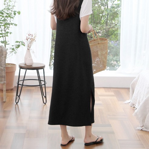편안하고 세련된 세이스타일 서스펜더 멜빵트임 원피스로 봄 스타일 완성