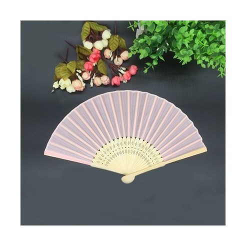 전통부채 맞춤형 인쇄 각인 결혼식 축하 실크 팬 이름 천 핸드 결혼 선물 20/40 개/로트, 20pcs, 분홍색