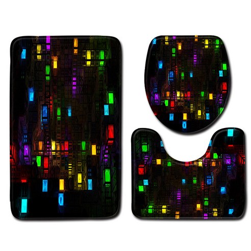 무지개 목욕탕 변기 3종 세트 1, 50cmx80cm, Abl0006
