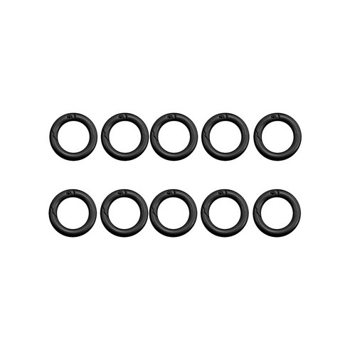 컬러오링 외경20mm 내경13mm 고리 오링 오픈형O링, 1세트, 블랙 10개