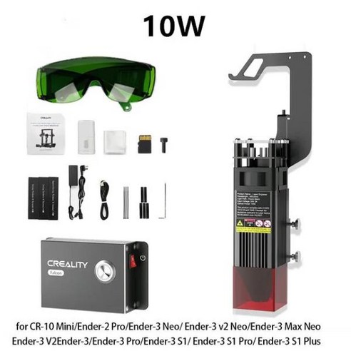 CREALITY 공식 팔콘 3D 프린터 레이저 조각기 커터 모듈 Ender V2 S1/CR-10 10W 2023, 1개