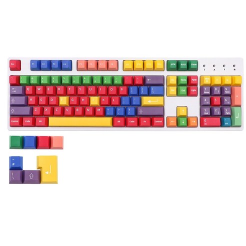 Kailh Gateron 체리 MX 스위치 기계 키보드 GK61 TKL87 108 ISO 키 캡스 용 염료 서브 PBT Keycap 체리 프로필, 하나, 보여진 바와 같이