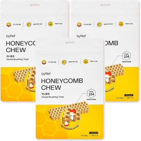 바이레프 허니콤츄 덴탈껌: 맛과 건강을 한 번에!