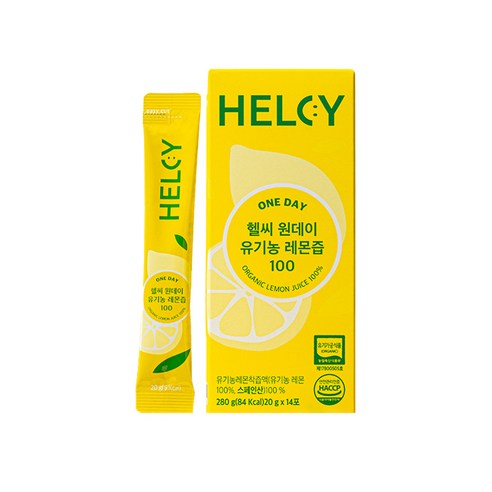 헬씨 원데이 유기농 레몬즙 100, 280g, 5세트