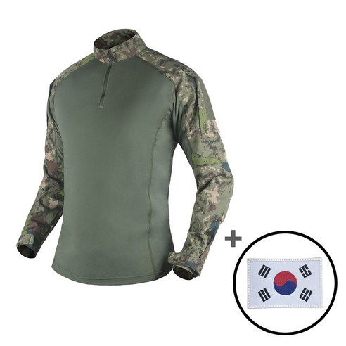 전술 컴뱃셔츠 택티컬 + 태극기패치