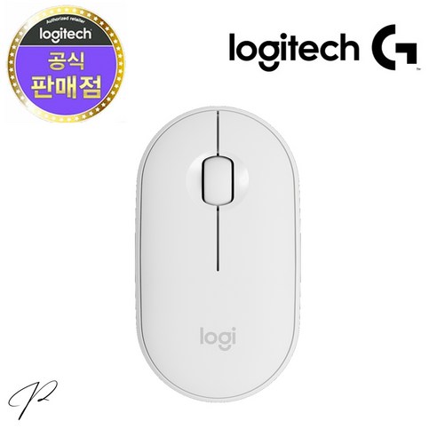 로지텍코리아 M350 PEBBLE 페블 무소음 무선 마우스 (정품), 화이트