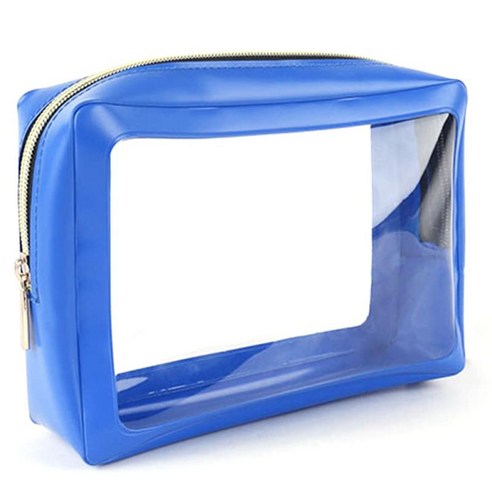 Jumyshe Crystal Clear Toiletry Bag Wih Zippers Travel Makeup Cosmetic Bag for Women Men Waterproof P