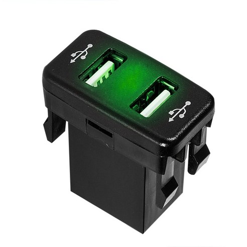 Corolla/Prado/Reiz용 LED 듀얼 USB 차량 충전 어댑터 교체 차량 충전기, 유형6, 유형7