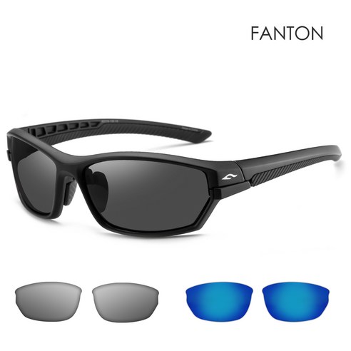 팬톤 FANTON 렌즈 교체형 스포츠선글라스 ZLCS03, 교체용 UV렌즈 2종 제공, LCS03 (정면 142mm), 1개