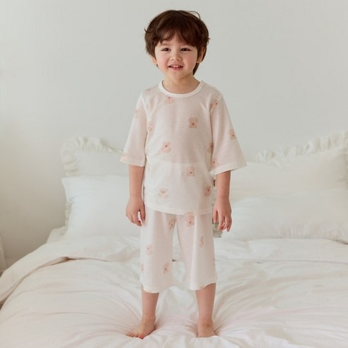 땀 많은 우리 아이, 아이숲 모달메쉬 칠부실내복으로 꿀잠 예약!